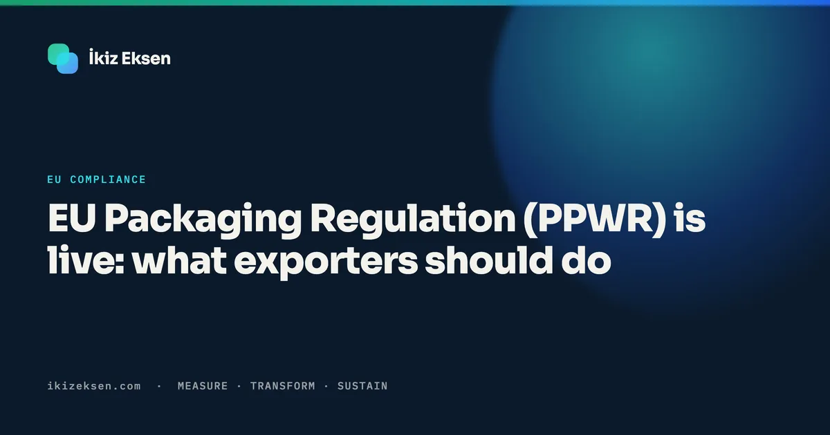 EU Packaging Regulation (PPWR) is live: what exporters should do