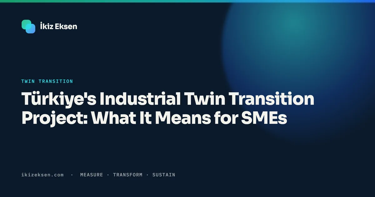 Türkiye's Industrial Twin Transition Project: What It Means for SMEs